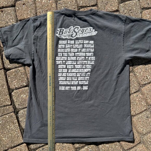 Bob Seger Ride Out Tour 2015-15 T Shirt Men Sz XL - Picture 6 of 7